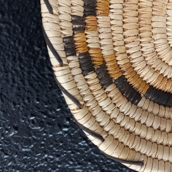 Vintage Native American Tohono O Odham Basket Star Oval Design - Picture 4 of 13